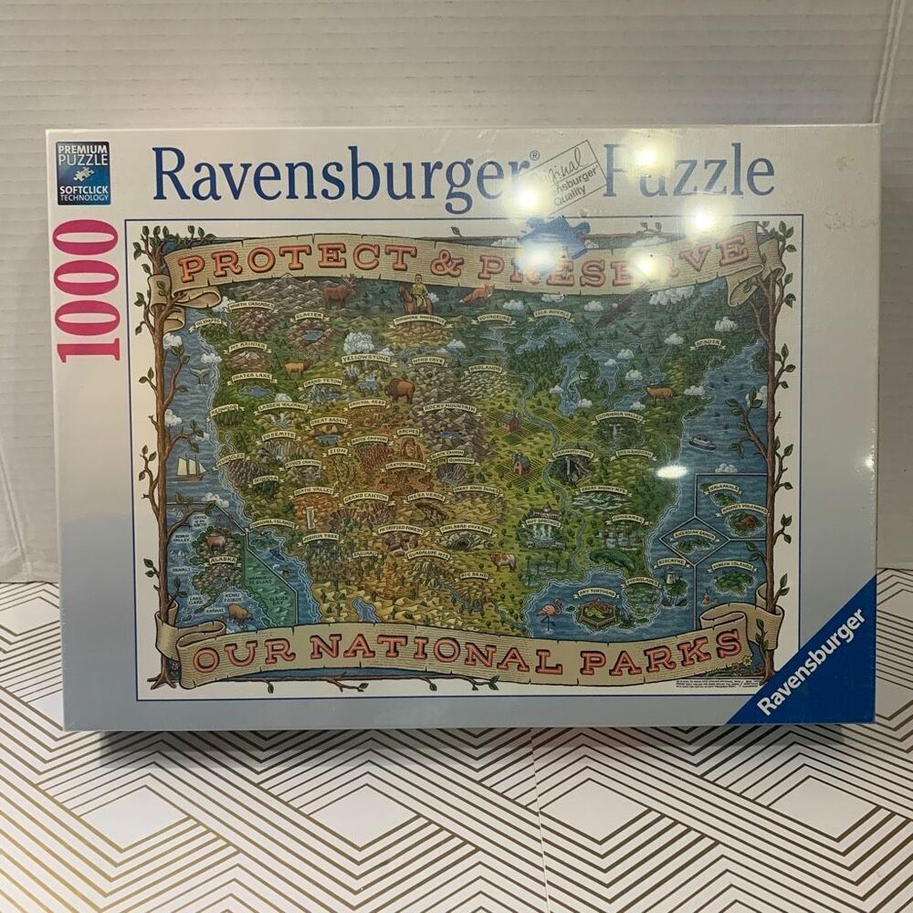 Ravenburgers 2018 Jigsaw Puzzle Our National‎ Parks 1000 Pieces 27x20 New Sealed